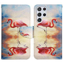 Load image into Gallery viewer, Painted Pattern Horizontal Flip Leather Phone Case, For Samsung Galaxy S22 5G, For Samsung Galaxy S22+ 5G, For Samsung Galaxy S22 Ultra 5G