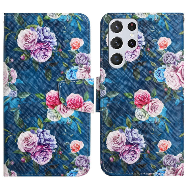 Painted Pattern Horizontal Flip Leather Phone Case, For Samsung Galaxy S22 5G, For Samsung Galaxy S22+ 5G, For Samsung Galaxy S22 Ultra 5G