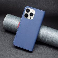 Load image into Gallery viewer, BF13 Color Matching Cross Texture Leather Phone Case, For iPhone 13 Pro Max