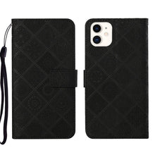 Load image into Gallery viewer, Ethnic Style Embossed Pattern Leather Phone Case, For iPhone 13, For iPhone 13 Pro, For iPhone 13 Pro Max, For iPhone 13 mini