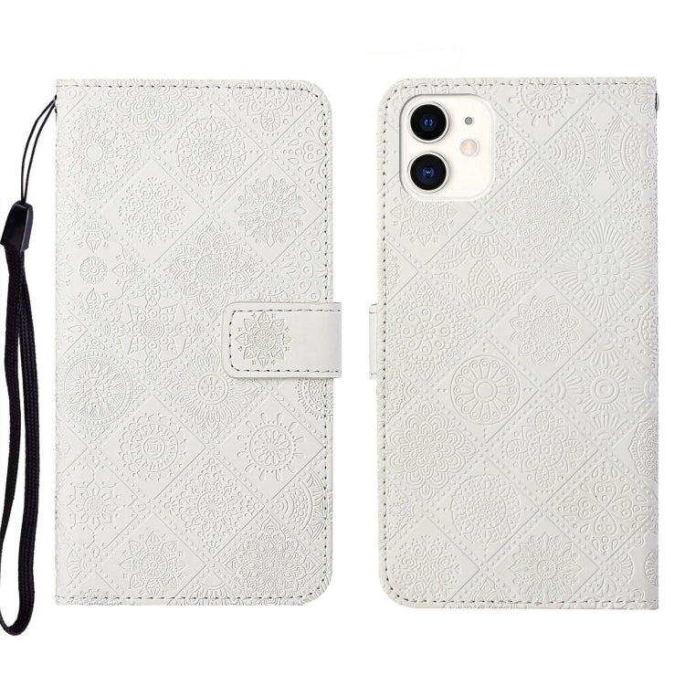 Ethnic Style Embossed Pattern Leather Phone Case, For iPhone 13, For iPhone 13 Pro, For iPhone 13 Pro Max, For iPhone 13 mini