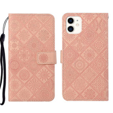 Load image into Gallery viewer, Ethnic Style Embossed Pattern Leather Phone Case, For iPhone 13, For iPhone 13 Pro, For iPhone 13 Pro Max, For iPhone 13 mini