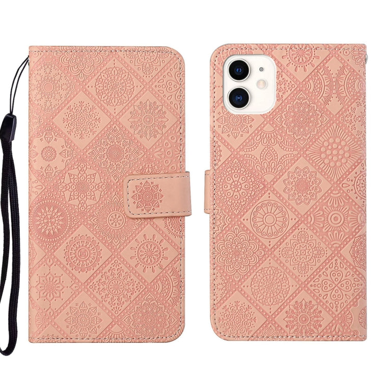 Ethnic Style Embossed Pattern Leather Phone Case, For iPhone 13, For iPhone 13 Pro, For iPhone 13 Pro Max, For iPhone 13 mini