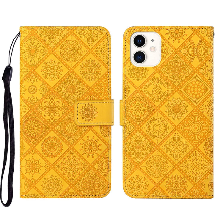 Ethnic Style Embossed Pattern Leather Phone Case, For iPhone 13, For iPhone 13 Pro, For iPhone 13 Pro Max, For iPhone 13 mini