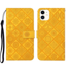 Load image into Gallery viewer, Ethnic Style Embossed Pattern Leather Phone Case, For iPhone 13, For iPhone 13 Pro, For iPhone 13 Pro Max, For iPhone 13 mini