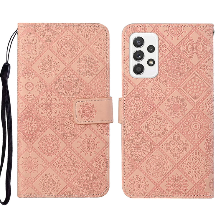 Ethnic Style Embossed Pattern Leather Phone Case, For Samsung Galaxy A33 5G, For Samsung Galaxy A52, For Samsung Galaxy A53, For Samsung Galaxy A73 5G, For Samsung Galaxy S22+ 5G, For Samsung Galaxy S22 Ultra 5G