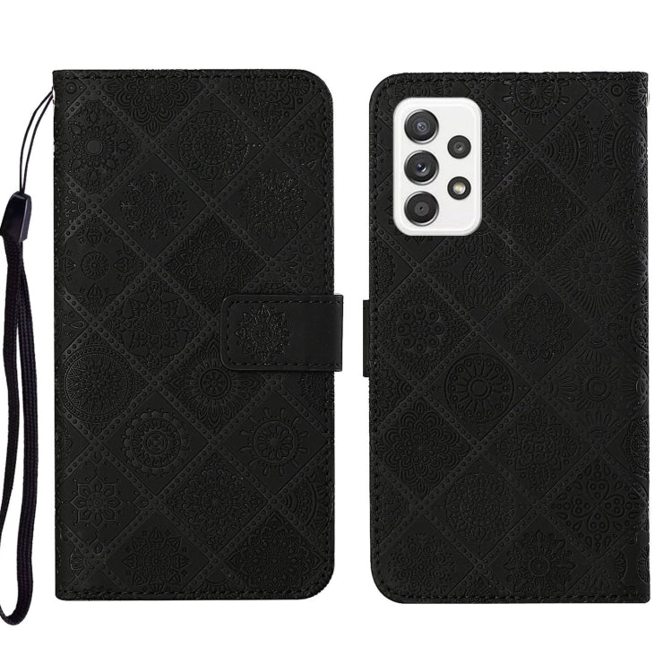 Ethnic Style Embossed Pattern Leather Phone Case, For Samsung Galaxy A33 5G, For Samsung Galaxy A52, For Samsung Galaxy A53, For Samsung Galaxy A73 5G, For Samsung Galaxy S22+ 5G, For Samsung Galaxy S22 Ultra 5G