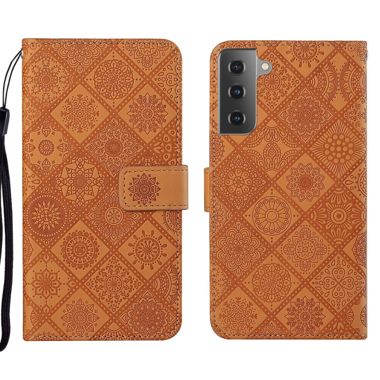 Ethnic Style Embossed Pattern Leather Phone Case, For Samsung Galaxy S22 5G