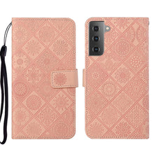 Load image into Gallery viewer, Ethnic Style Embossed Pattern Leather Phone Case, For Samsung Galaxy S22 5G