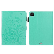 Load image into Gallery viewer, Embossed Butterfly Pattern Smart Leather Tablet Case, For iPad mini 2024 / mini 6, For iPad Pro 11 inch 2020 / 2018