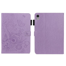 Load image into Gallery viewer, Embossed Butterfly Pattern Smart Leather Tablet Case, For iPad mini 2024 / mini 6, For iPad Pro 11 inch 2020 / 2018