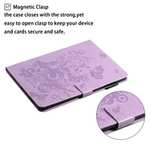 Load image into Gallery viewer, Embossed Butterfly Pattern Smart Leather Tablet Case, For iPad mini 2024 / mini 6, For iPad Pro 11 inch 2020 / 2018