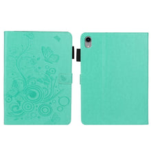 Load image into Gallery viewer, Embossed Butterfly Pattern Smart Leather Tablet Case, For iPad mini 2024 / mini 6, For iPad Pro 11 inch 2020 / 2018