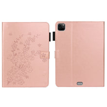 Load image into Gallery viewer, Embossed Plum Bossom Pattern Smart Leather Tablet Case, For iPad Pro 11 inch 2020 / 2018, For iPad mini 2024 / mini 6