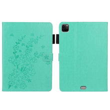 Load image into Gallery viewer, Embossed Plum Bossom Pattern Smart Leather Tablet Case, For iPad Pro 11 inch 2020 / 2018, For iPad mini 2024 / mini 6