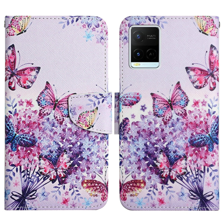Painted Pattern Flip Leather Phone Case, For OPPO A16, For vivo Y21 / Y21S / Y33S
