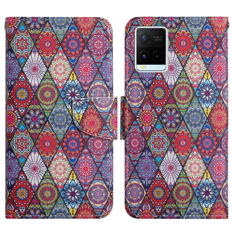 Painted Pattern Flip Leather Phone Case, For OPPO A16, For vivo Y21 / Y21S / Y33S