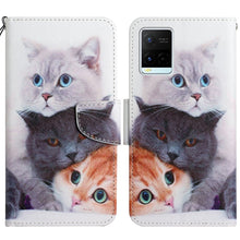 Load image into Gallery viewer, Painted Pattern Flip Leather Phone Case, For OPPO A16, For vivo Y21 / Y21S / Y33S