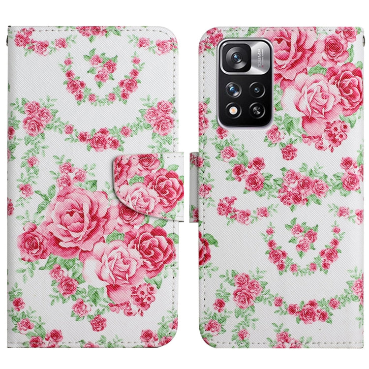 Painted Pattern Flip Leather Phone Case, For Xiaomi Redmi Note 11 Pro 5G China, For Xiaomi Mi 11T