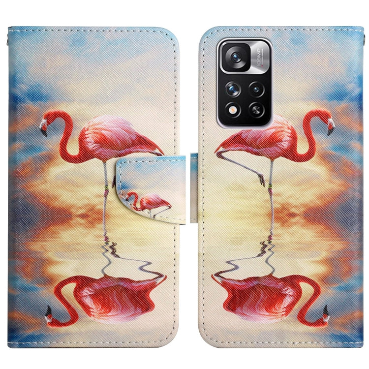 Painted Pattern Flip Leather Phone Case, For Xiaomi Redmi Note 11 Pro 5G China, For Xiaomi Mi 11T