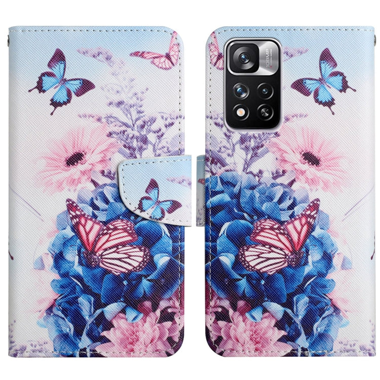 Painted Pattern Flip Leather Phone Case, For Xiaomi Redmi Note 11 Pro 5G China, For Xiaomi Mi 11T
