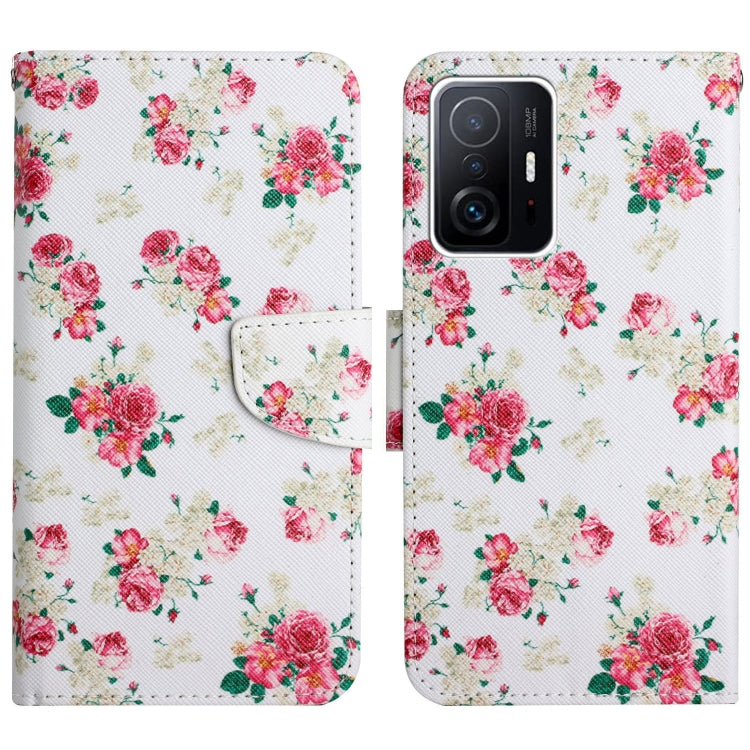 Painted Pattern Flip Leather Phone Case, For Xiaomi Redmi Note 11 Pro 5G China, For Xiaomi Mi 11T