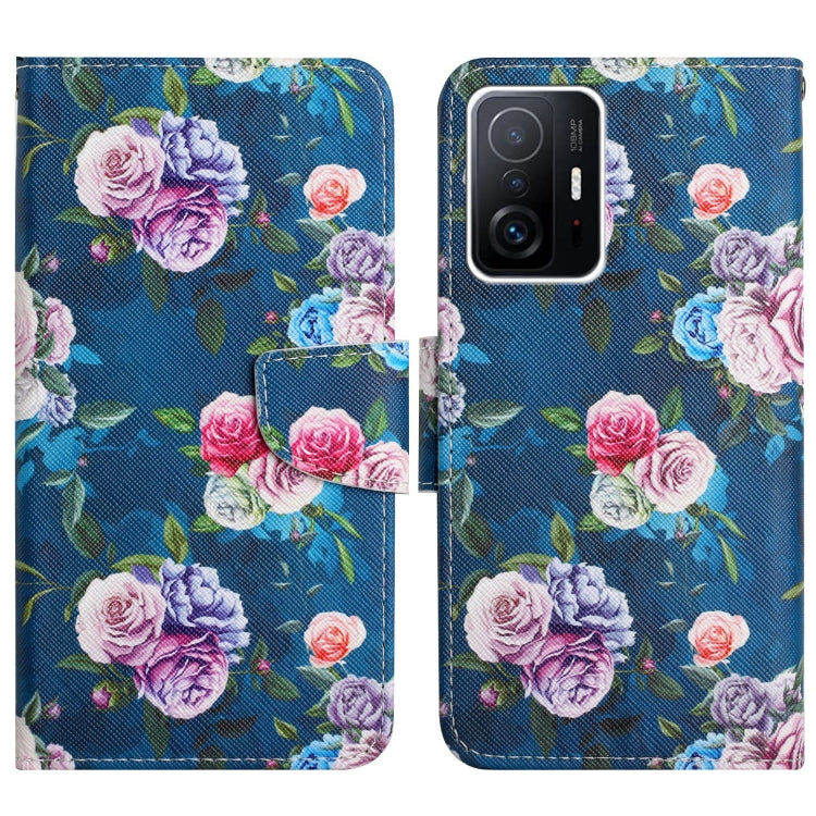 Painted Pattern Flip Leather Phone Case, For Xiaomi Redmi Note 11 Pro 5G China, For Xiaomi Mi 11T