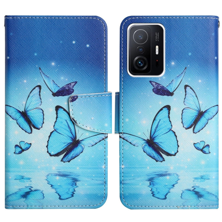 Painted Pattern Flip Leather Phone Case, For Xiaomi Redmi Note 11 Pro 5G China, For Xiaomi Mi 11T
