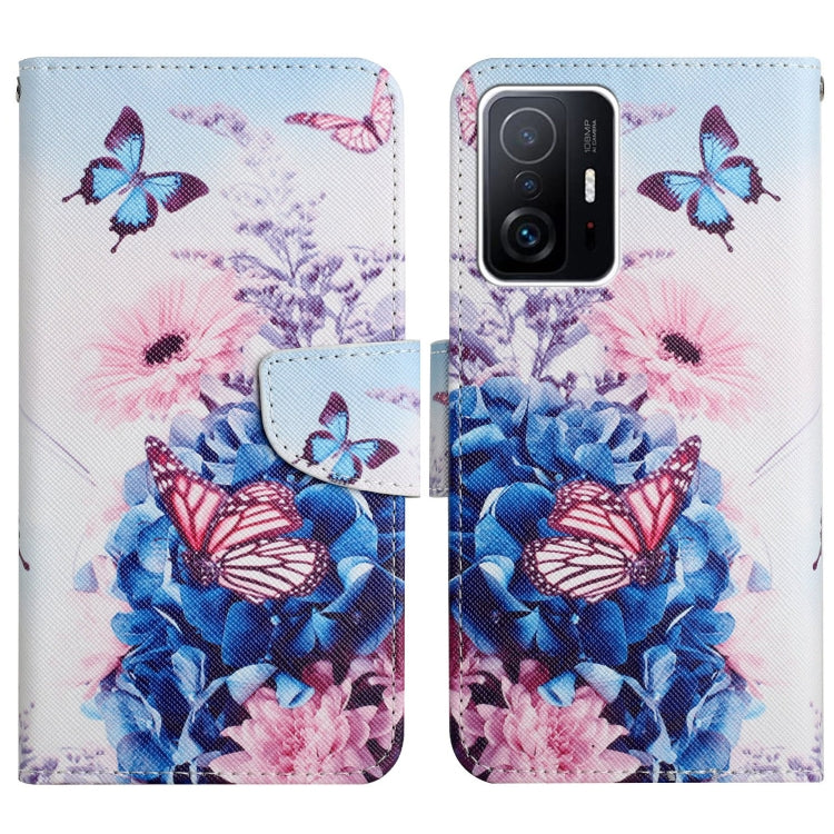 Painted Pattern Flip Leather Phone Case, For Xiaomi Redmi Note 11 Pro 5G China, For Xiaomi Mi 11T