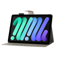 Load image into Gallery viewer, Cross Texture Painted Smart Leather Tablet Case, For iPad mini 2024 / mini 6