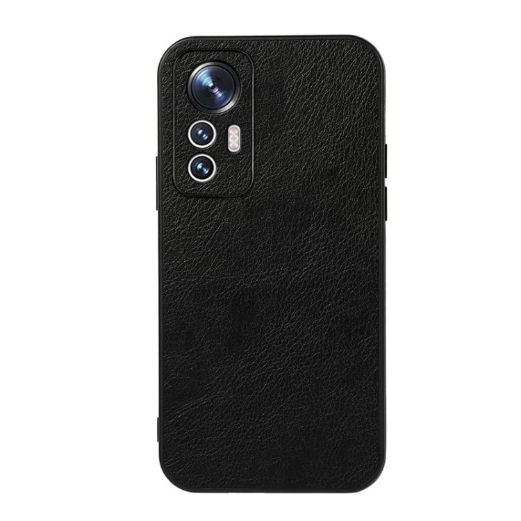 Accurate Hole Two-color Litchi Texture PU Phone Case, For Xiaomi Mi 12 Lite