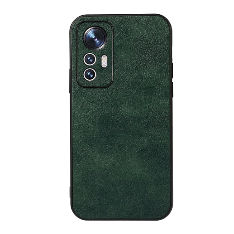 Accurate Hole Two-color Litchi Texture PU Phone Case, For Xiaomi Mi 12 Lite