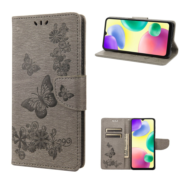 Butterfly Embossed Leather Phone Case, For Xiaomi Redmi 10A, For Xiaomi Redmi 10C, For Samsung Galaxy M23 5G, For Samsung Galaxy M53 5G