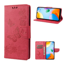Load image into Gallery viewer, Butterfly Embossed Leather Phone Case, For Xiaomi Redmi 10A, For Xiaomi Redmi 10C, For Samsung Galaxy M23 5G, For Samsung Galaxy M53 5G
