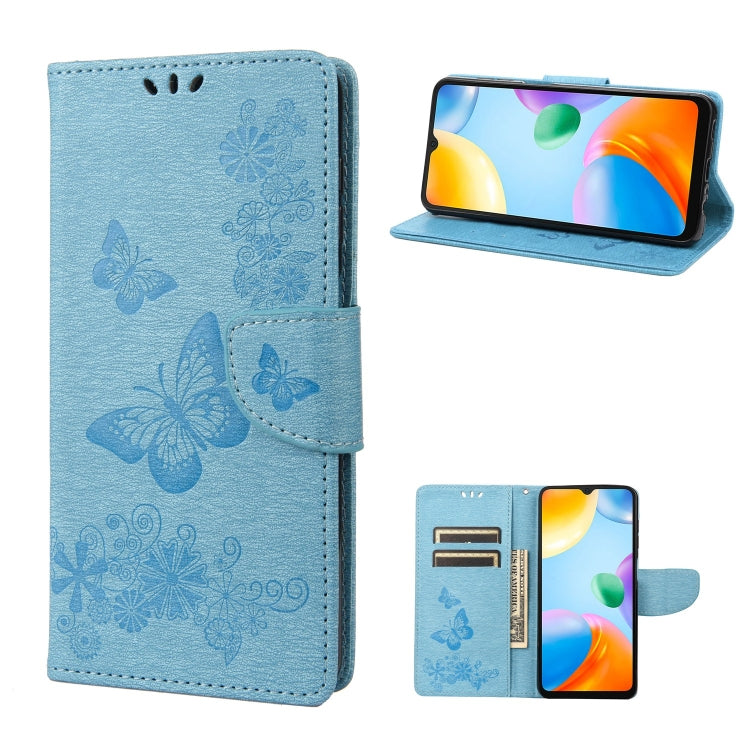 Butterfly Embossed Leather Phone Case, For Xiaomi Redmi 10A, For Xiaomi Redmi 10C, For Samsung Galaxy M23 5G, For Samsung Galaxy M53 5G