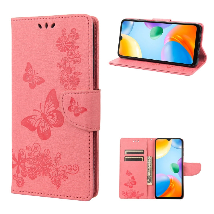 Butterfly Embossed Leather Phone Case, For Xiaomi Redmi 10A, For Xiaomi Redmi 10C, For Samsung Galaxy M23 5G, For Samsung Galaxy M53 5G