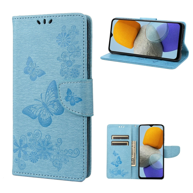 Butterfly Embossed Leather Phone Case, For Xiaomi Redmi 10A, For Xiaomi Redmi 10C, For Samsung Galaxy M23 5G, For Samsung Galaxy M53 5G