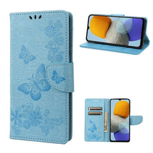 Load image into Gallery viewer, Butterfly Embossed Leather Phone Case, For Xiaomi Redmi 10A, For Xiaomi Redmi 10C, For Samsung Galaxy M23 5G, For Samsung Galaxy M53 5G