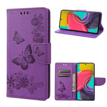 Load image into Gallery viewer, Butterfly Embossed Leather Phone Case, For Xiaomi Redmi 10A, For Xiaomi Redmi 10C, For Samsung Galaxy M23 5G, For Samsung Galaxy M53 5G
