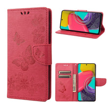 Load image into Gallery viewer, Butterfly Embossed Leather Phone Case, For Xiaomi Redmi 10A, For Xiaomi Redmi 10C, For Samsung Galaxy M23 5G, For Samsung Galaxy M53 5G