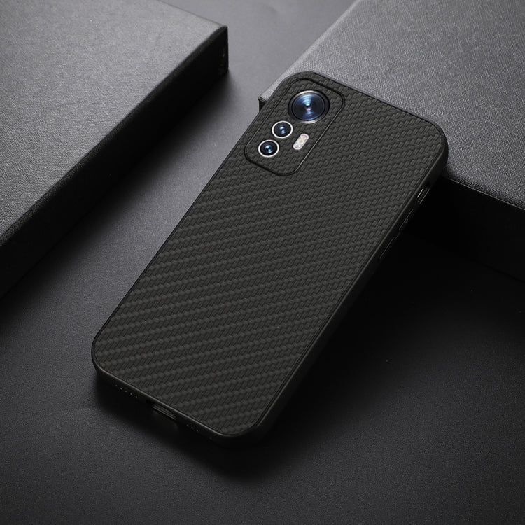 Accurate Hole Carbon Fiber Texture Shockproof Case, For Xiaomi Mi 12 Lite