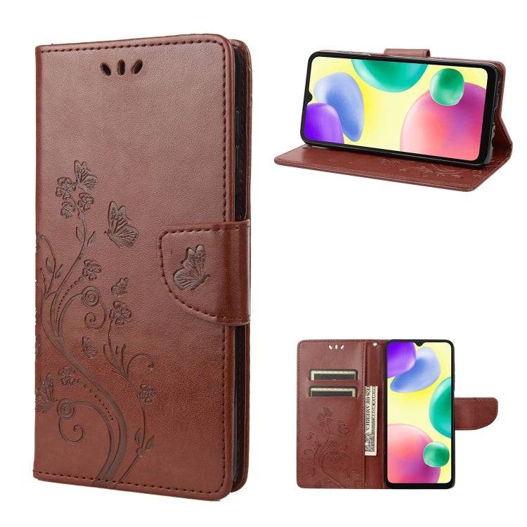 Butterfly Flower Pattern Flip Leather Phone Case, For Xiaomi Redmi 10A, For Xiaomi Redmi 10C, For Samsung Galaxy M23 5G, For Samsung Galaxy M53 5G