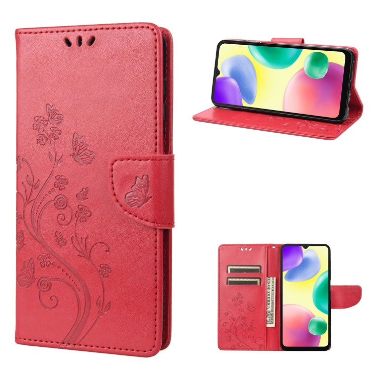 Butterfly Flower Pattern Flip Leather Phone Case, For Xiaomi Redmi 10A, For Xiaomi Redmi 10C, For Samsung Galaxy M23 5G, For Samsung Galaxy M53 5G