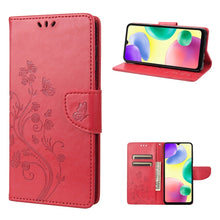 Load image into Gallery viewer, Butterfly Flower Pattern Flip Leather Phone Case, For Xiaomi Redmi 10A, For Xiaomi Redmi 10C, For Samsung Galaxy M23 5G, For Samsung Galaxy M53 5G