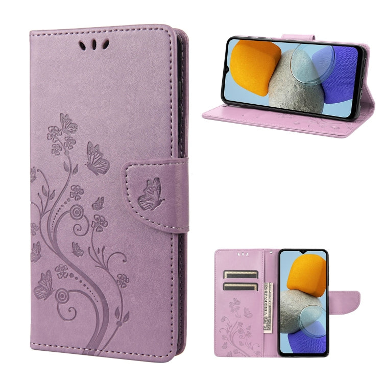 Butterfly Flower Pattern Flip Leather Phone Case, For Xiaomi Redmi 10A, For Xiaomi Redmi 10C, For Samsung Galaxy M23 5G, For Samsung Galaxy M53 5G