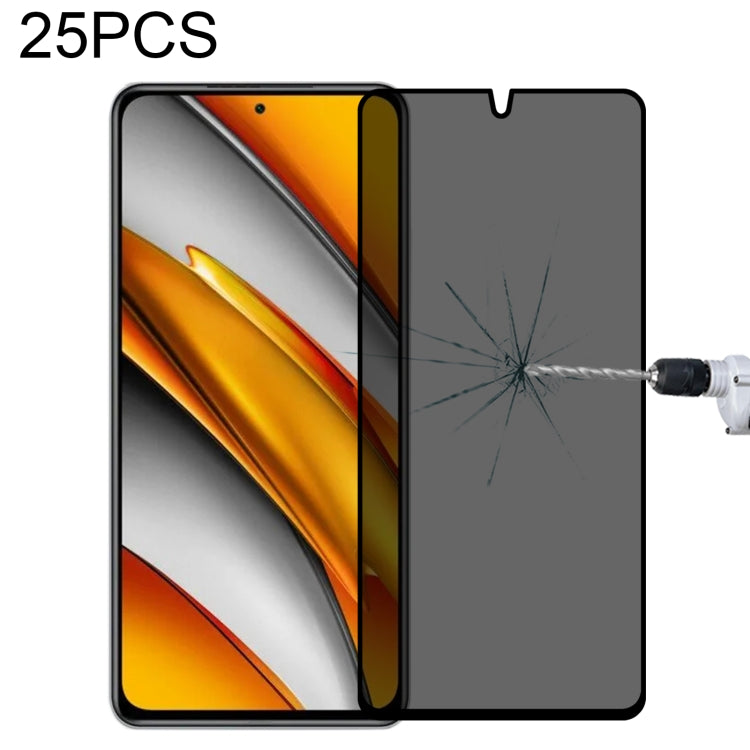 25 PCS Full Cover Anti-peeping Tempered Glass Film For Samsung Galaxy A12, For Xiaomi Redmi Note 10 Pro(25 PCS), For Xiaomi Poco X3 Pro(25 PCS), For Xiaomi Poco F3(25 PCS), For Xiaomi Poco M3 Pro(25 PCS), For Xiaomi Poco F3 GT(25 PCS)                  ...