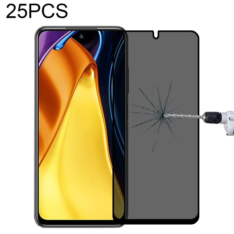 25 PCS Full Cover Anti-peeping Tempered Glass Film For Samsung Galaxy A12, For Xiaomi Redmi Note 10 Pro(25 PCS), For Xiaomi Poco X3 Pro(25 PCS), For Xiaomi Poco F3(25 PCS), For Xiaomi Poco M3 Pro(25 PCS), For Xiaomi Poco F3 GT(25 PCS)                  ...