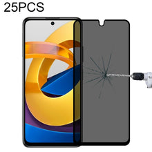 Load image into Gallery viewer, 25 PCS Full Cover Anti-peeping Tempered Glass Film For Samsung Galaxy A12, For Xiaomi Redmi Note 10 Pro(25 PCS), For Xiaomi Poco X3 Pro(25 PCS), For Xiaomi Poco F3(25 PCS), For Xiaomi Poco M3 Pro(25 PCS), For Xiaomi Poco F3 GT(25 PCS)                  ...