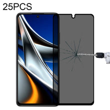 Load image into Gallery viewer, 25 PCS Full Cover Anti-peeping Tempered Glass Film For Samsung Galaxy A12, For Xiaomi Redmi Note 10 Pro(25 PCS), For Xiaomi Poco X3 Pro(25 PCS), For Xiaomi Poco F3(25 PCS), For Xiaomi Poco M3 Pro(25 PCS), For Xiaomi Poco F3 GT(25 PCS)                  ...