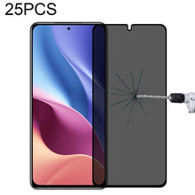 Load image into Gallery viewer, 25 PCS Full Cover Anti-peeping Tempered Glass Film For Samsung Galaxy A12, For Xiaomi Redmi Note 10 Pro(25 PCS), For Xiaomi Poco X3 Pro(25 PCS), For Xiaomi Poco F3(25 PCS), For Xiaomi Poco M3 Pro(25 PCS), For Xiaomi Poco F3 GT(25 PCS)                  ...